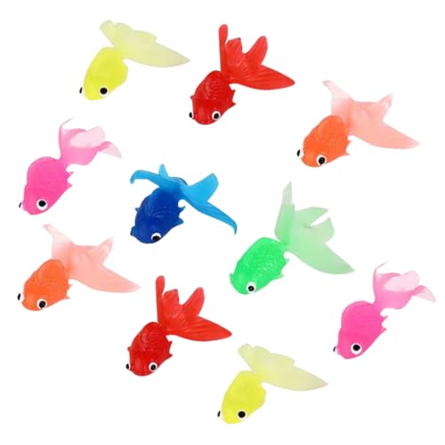 Milisten 10Stücke Künstliche Goldfische für Aquarium Umweltfreundliche TPR Materialien Schwimmende Dekoration für Aquarien Lebensechte Simulation von Tropischen Fischen Milisten 10Stücke Künstliche Goldfische für Aquarium Umweltfreundliche TPR Materialien Schwimmende Dekoration für Aquarien Lebensechte Simulation von Tropischen Fischen von Milisten