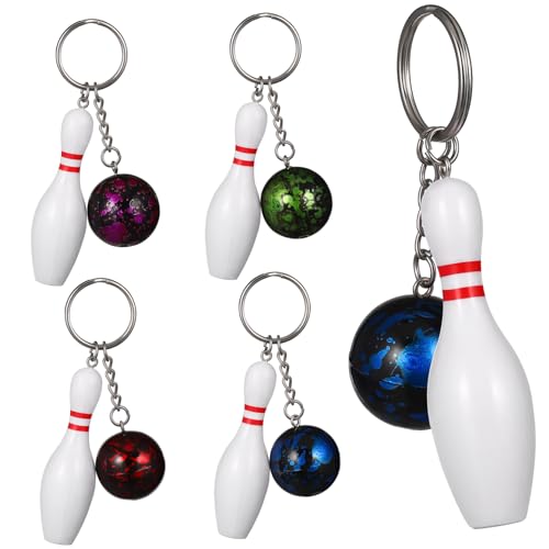 Milisten 10Stücke Mini Bowling Schlüsselanhänger Zufälligen Farben Lustige Karikatur Dekore für Taschen Rucksäcke und Milisten 10Stücke Mini Bowling Schlüsselanhänger Zufälligen Farben Lustige Karikatur Dekore für Taschen Rucksäcke und von Milisten
