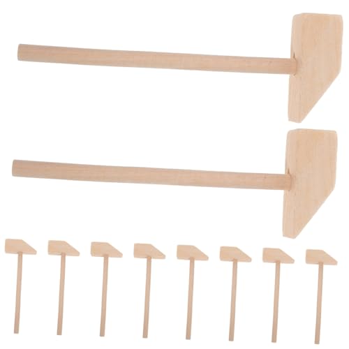 Milisten 10Stücke Mini Holzhammer Leichtes Klopfhämmer für Handgehaltenes Holzspielzeug für Kreative Konstruktionen und Motorische Fähigkeiten Sicher und Langlebig Milisten 10Stücke Mini Holzhammer Leichtes Klopfhämmer für Handgehaltenes Holzspielzeug für Kreative Konstruktionen und Motorische Fähigkeiten Sicher und Langlebig von Milisten