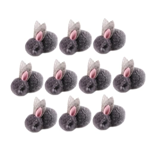 Milisten 10Stücke Mini Plüsch Kaninchen Puppen DIY Hase für Weiche Ostern Dekoration Material für Kreative Bastelprojekte und Heimwerkerarbeiten von Milisten