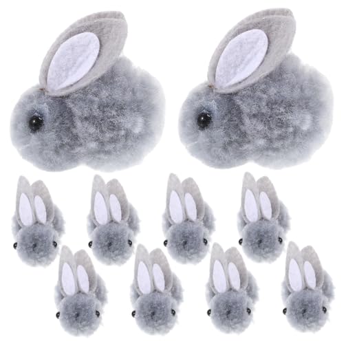 Milisten 10Stücke Mini Plüsch Kaninchen Puppen für DIY Kopfschmuck mit Zufälliger Ohrenfarbe Zubehör für Kleidung und Taschen Ostern Dekoration und Milisten 10Stücke Mini Plüsch Kaninchen Puppen für DIY Kopfschmuck mit Zufälliger Ohrenfarbe Zubehör für Kleidung und Taschen Ostern Dekoration und von Milisten
