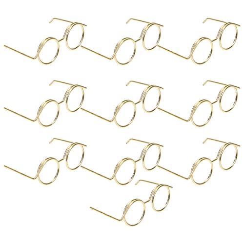 Milisten 10Stücke Mini Puppenbrillen Metallrahmen ohne Gläser Puppenzubehör für Kreative Verkleidungen für Dekoration und Fotografie Milisten 10Stücke Mini Puppenbrillen Metallrahmen ohne Gläser Puppenzubehör für Kreative Verkleidungen für Dekoration und Fotografie von Milisten