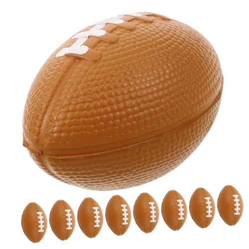 Milisten 10Stücke Mini Quetschbälle Niedliche Rugby Stressbälle Für Erwachsene Partygeschenk Und Stress Weiche Leichte Und Wiederverwendbare Bälle von Milisten