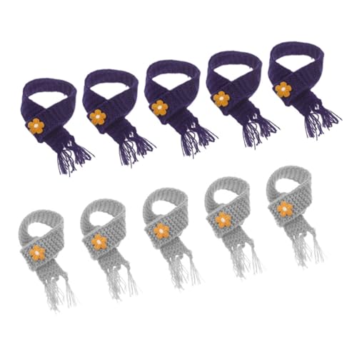 Milisten 10Stücke Mini Schal für Puppen Anpassbare Accessoires und Zubehör für Puppenkostüme und Weinflaschen Perfektes Party von Milisten