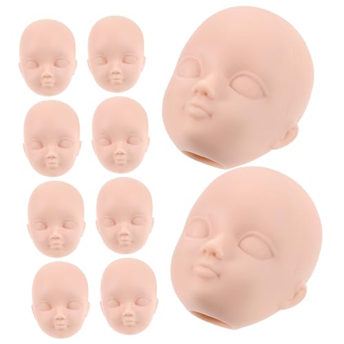Milisten 10Stücke Plastik Puppenköpfe für Make Up Basteln und Dekoration für DIY Puppenherstellung und Kreative Projekte mit Kindern und Freunden Milisten 10Stücke Plastik Puppenköpfe für Make Up Basteln und Dekoration für DIY Puppenherstellung und Kreative Projekte mit Kindern und Freunden von Milisten