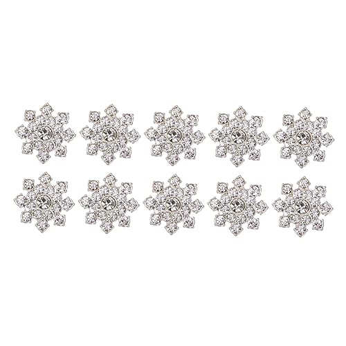 Milisten 10Stücke Strassblumen Dekorationen DIY Legierungsverzierungen für Ohrringe Broschen Silber für Hochzeiten und Partys Hochwertiges und Langlebiges Material Milisten 10Stücke Strassblumen Dekorationen DIY Legierungsverzierungen für Ohrringe Broschen Silber für Hochzeiten und Partys Hochwertiges und Langlebiges Material von Milisten