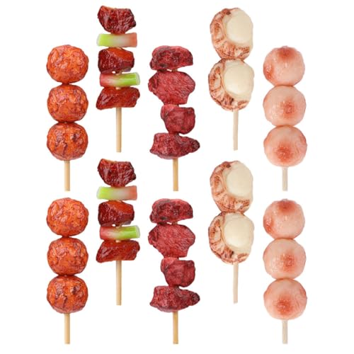 Milisten 10Stücke Teiliges Gefälschtes Barbecue Essen Lebensechte Kebab Modelle Für Küchen Dekoration Fotografie Requisiten Party Deko Für Frühe Bildung Milisten 10Stücke Teiliges Gefälschtes Barbecue Essen Lebensechte Kebab Modelle Für Küchen Dekoration Fotografie Requisiten Party Deko Für Frühe Bildung von Milisten