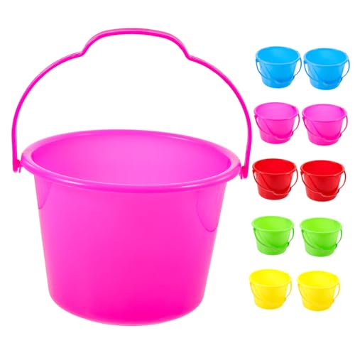 Milisten 10Stücke Wassereimer für Teiliges Eimerspielzeug für Strand Kindergarten Langlebig Farbenfroh für Sandspiel und Wasserspiele Zufällige Farben Milisten 10Stücke Wassereimer für Teiliges Eimerspielzeug für Strand Kindergarten Langlebig Farbenfroh für Sandspiel und Wasserspiele Zufällige Farben von Milisten