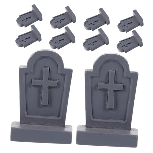 Milisten 10pcs Einzigartige Design Mini Coffin Ornamente Für Puppenhausdekoration Handgefertigte Dekorationen Für Hälfte Von Häusern des Friedhofs Halloween Party Schreibtischschrank von Milisten