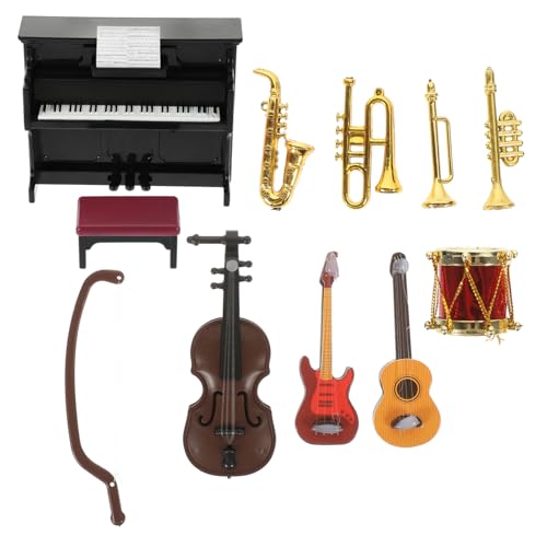 Milisten 11 Stück Puppenhaus-musikinstrumentenmodell Puppenhausdekoration Kinderspielzeug Puppenhaus-Ornament Puppenhaus Für Puppenhaus-miniaturen Plastik Milisten 11 Stück Puppenhaus-musikinstrumentenmodell Puppenhausdekoration Kinderspielzeug Puppenhaus-Ornament Puppenhaus Für Puppenhaus-miniaturen Plastik von Milisten