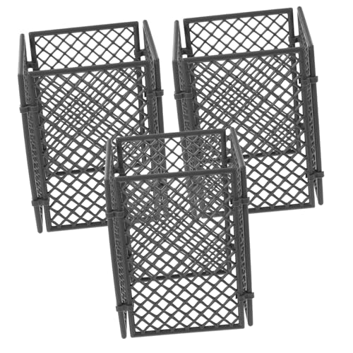 Milisten 12 Blatt Eisen -mesh -wandbausteine Kriegsspielszene Kompaktes Kinderspielzeug Militärisches Spielzubehör Sandtisch Kinderspielzeug Bauspielzeug Grey Abs von Milisten