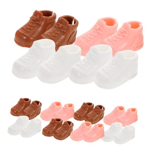 Milisten 12 Paare Puppenschuhe Hohe Sneakers Bjd Ymy Puppen Scale DIY Puppenhaus Zubehör Süße Kleine Stiefel für Puppendekor Milisten 12 Paare Puppenschuhe Hohe Sneakers Bjd Ymy Puppen Scale DIY Puppenhaus Zubehör Süße Kleine Stiefel für Puppendekor von Milisten