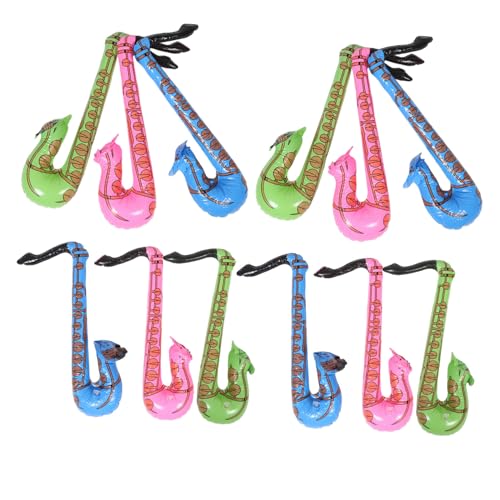 Milisten 12 Stück Aufblasbares Musikinstrumentspielzeug Musikalisches Saxophon Requent Saxophon -Musikspielzeug Gefälschte aufblasbare Saxophon PVC Milisten 12 Stück Aufblasbares Musikinstrumentspielzeug Musikalisches Saxophon Requent Saxophon -Musikspielzeug Gefälschte aufblasbare Saxophon PVC von Milisten