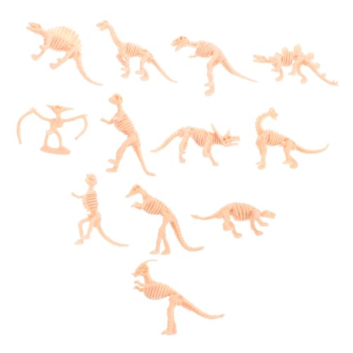 Milisten 12 Stück Dinosaurier Modell Dinosaurier Skelette Figuren Dinosaurier Skelette Realistische Dinosaurier Skelett Modelle Dinosaurier Skelett Modellierung Dekore Dinosaurier Figuren von Milisten