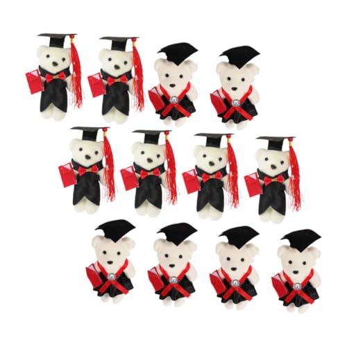 Milisten 12 Stück Dr. Bärenpuppe Abschluss-Stofftier Plüschbärenspielzeug ausgestopft Kleiner Abschlussbär für Multipack kleine Bärenmodelle Abschlussfeier-Bär Bär der Abschlusssaison Vlies Milisten 12 Stück Dr. Bärenpuppe Abschluss-Stofftier Plüschbärenspielzeug ausgestopft Kleiner Abschlussbär für Multipack kleine Bärenmodelle Abschlussfeier-Bär Bär der Abschlusssaison Vlies von Milisten