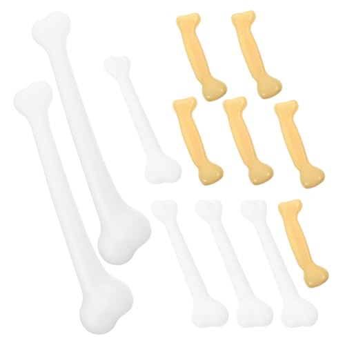 Milisten 12 Stück Halloween Menschliche Knochen Gefälschte Kleine Requisitenknochen Halloween Dekorationen Knochen Gefälschte Kleine von Milisten