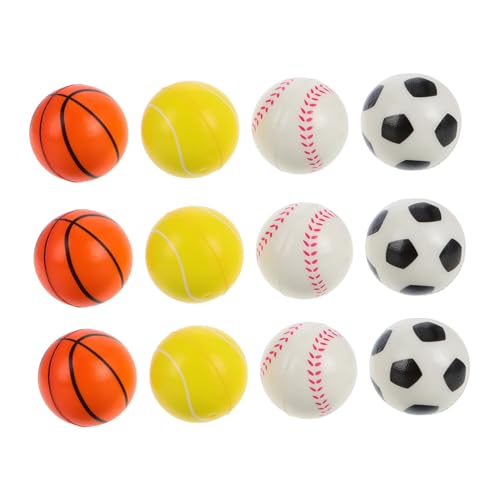 Milisten 12 Stück Hüpfender Ball für kinderspielzeug Spaß Basketball Druckball Kleiner Fußball Mini-Fußbälle als Gastgeschenke Mini-Sportbälle Pu Milisten 12 Stück Hüpfender Ball für kinderspielzeug Spaß Basketball Druckball Kleiner Fußball Mini-Fußbälle als Gastgeschenke Mini-Sportbälle Pu von Milisten
