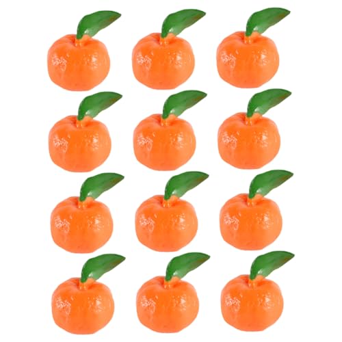 MILISTEN 12 Stück Realistische Künstliche Orangen Früchte Dekoration PVC Obst Modell für Küchen Deko Requisiten für Szenenfotografie und Spielzeug von Milisten