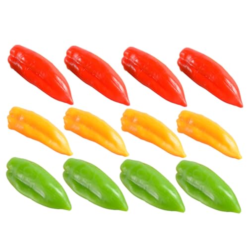 Milisten 12 Stück Künstlicher Pfeffer gefälschtes Chili-Modell Pfeffer Paprika Essen Gemüse künstliches kleines Chili simuliertes Chili gefälschter Pfeffer falsches Gemüse PVC Milisten 12 Stück Künstlicher Pfeffer gefälschtes Chili-Modell Pfeffer Paprika Essen Gemüse künstliches kleines Chili simuliertes Chili gefälschter Pfeffer falsches Gemüse PVC von Milisten