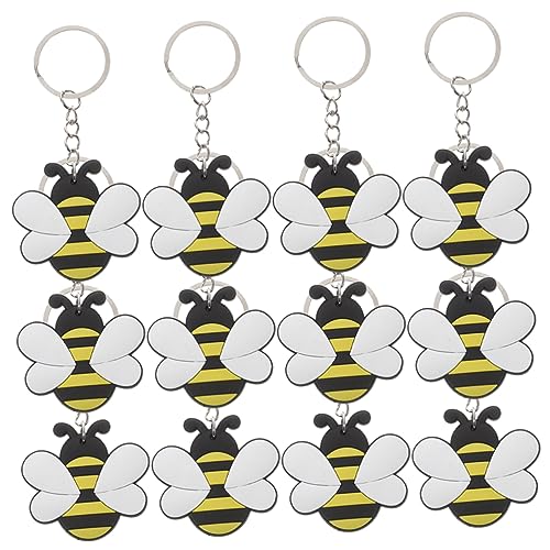 Milisten 12 Stück Lustige Bienen Schlüsselanhänger Kreative Cartoon Schlüsselringe für Taschen und Autos Niedliche Schlüsselanhänger für Partys und Milisten 12 Stück Lustige Bienen Schlüsselanhänger Kreative Cartoon Schlüsselringe für Taschen und Autos Niedliche Schlüsselanhänger für Partys und von Milisten