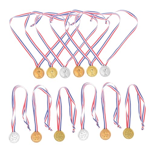 Milisten 12 Stück Medaillen Für Massenpreise Für Kleine Spielzeuge Für Kinderpreise Sportmedaillen Fußballpokal-medaille Party Leere Medaille Baseball-medaille Stoff Milisten 12 Stück Medaillen Für Massenpreise Für Kleine Spielzeuge Für Kinderpreise Sportmedaillen Fußballpokal-medaille Party Leere Medaille Baseball-medaille Stoff von Milisten