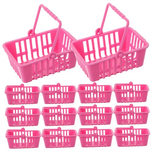 Milisten 12stücke Einkaufswagen Miniatur Einkaufsbaskets Für Puppenhäuser Spielzeug Bastelprojekte Accessoires Für Kreative Micro-landschaften von Milisten