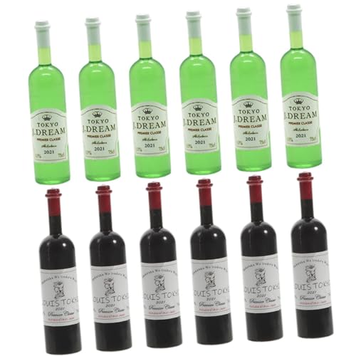Milisten 12 Stück Mini -weinflasche Puppenhausküche Mini- -hausdekorationen Kleine Vorratsflasche Aus Glas Miniatur -Food -getränke -flaschenspielzeug Kleine Flaschen Plastik Milisten 12 Stück Mini -weinflasche Puppenhausküche Mini- -hausdekorationen Kleine Vorratsflasche Aus Glas Miniatur -Food -getränke -flaschenspielzeug Kleine Flaschen Plastik von Milisten