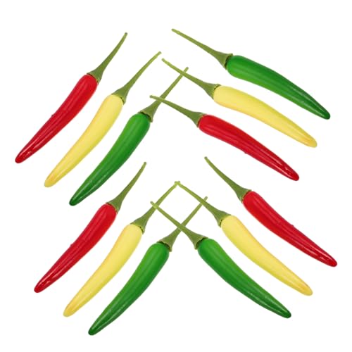 Milisten 12 Stück Simuliertes Pepper-Modell Chili -Pfefferverzierung simuliertes Gemüse künstliches Gemüse gefälschtes Gemüse falsches Gemüse falsche Paprika Plastik Milisten 12 Stück Simuliertes Pepper-Modell Chili -Pfefferverzierung simuliertes Gemüse künstliches Gemüse gefälschtes Gemüse falsches Gemüse falsche Paprika Plastik von Milisten