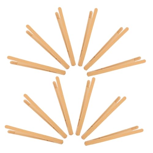 Milisten 12 Stück Teiliges Bambus Zangenset für Kleinkinder Motorische Lernspielzeuge Feinmotorische Geschicklichkeit Nachhaltige Montessori Bead Clip Werkzeuge für Sortier und Milisten 12 Stück Teiliges Bambus Zangenset für Kleinkinder Motorische Lernspielzeuge Feinmotorische Geschicklichkeit Nachhaltige Montessori Bead Clip Werkzeuge für Sortier und von Milisten