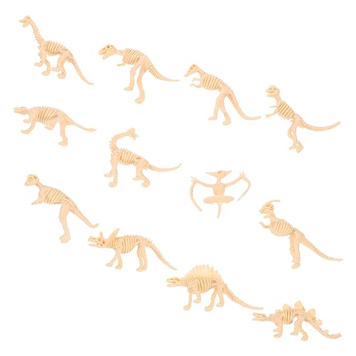 Milisten 12 Stück Teiliges Dinosaurier Skelett Realistische Figuren für Dekoration und Lehrmittel für Jungen und Mädchen Ab Jahren von Milisten