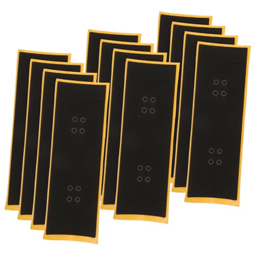 Milisten 12 Stück Teiliges Finger Skateboard Grip Tape rutschfeste Mini Skateboard Zubehör mit Klebekraft Langlebiges Rutschband für Verbessertes Handling bei Fingerboards von Milisten