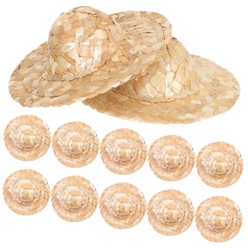 Milisten 12 Stück Teiliges Handgewebter Mini Strohhüte für Bastelprojekte Kleine Leichte Langlebige Miniatur Hüte aus Robustem Stroh für DIY Dekoration Puppenhaus Fotorequisiten Milisten 12 Stück Teiliges Handgewebter Mini Strohhüte für Bastelprojekte Kleine Leichte Langlebige Miniatur Hüte aus Robustem Stroh für DIY Dekoration Puppenhaus Fotorequisiten von Milisten