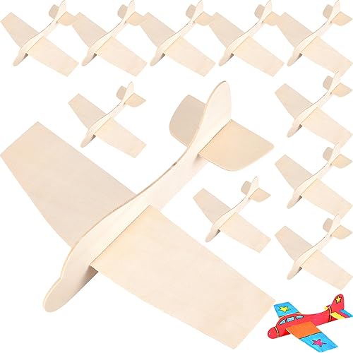Milisten 12 Stück Teiliges Holzflugzeug Modellset zum Zusammenbauen und Bemalen DIY Bastelset für Jungen und Mädchen Kreatives Fantasie und Geschicklichkeit Milisten 12 Stück Teiliges Holzflugzeug Modellset zum Zusammenbauen und Bemalen DIY Bastelset für Jungen und Mädchen Kreatives Fantasie und Geschicklichkeit von Milisten