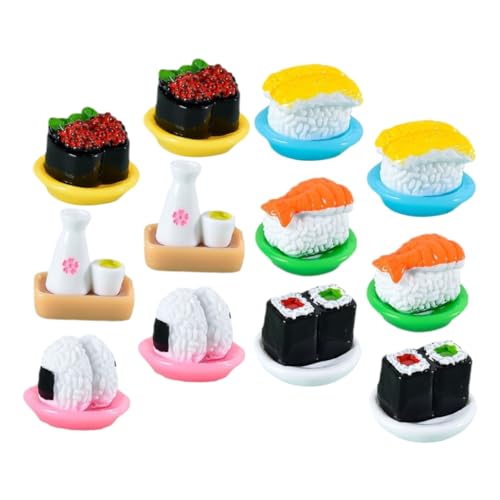 Milisten 12 Stück Teiliges Japanisches Sushi Modell Realistische Nachbildung für Deko Fotografie und Party für Sushi und Lernspielzeug Milisten 12 Stück Teiliges Japanisches Sushi Modell Realistische Nachbildung für Deko Fotografie und Party für Sushi und Lernspielzeug von Milisten