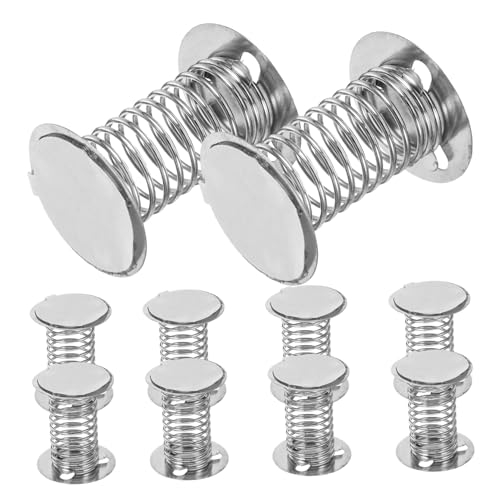 Milisten 12 Stück Teiliges Metallfedern Sockel mit Doppelseitigem Kleber Wackelnde DIY Spielzeugbasis für Tanzende Autos und Puppen Federnde Schüttelkopf Basis für Kreative Bastelprojekte von Milisten
