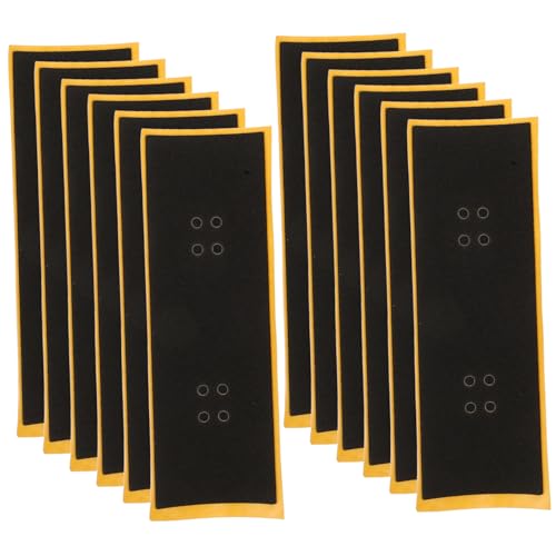 Milisten 12 Stück Teiliges Mini Finger Skateboard Grip Tape Rutschfestes Langlebiges Antirutschband Einfache Anwendung Stark Haftend für Verbesserten Halt und Stabilität bei Fingerboards Milisten 12 Stück Teiliges Mini Finger Skateboard Grip Tape Rutschfestes Langlebiges Antirutschband Einfache Anwendung Stark Haftend für Verbesserten Halt und Stabilität bei Fingerboards von Milisten