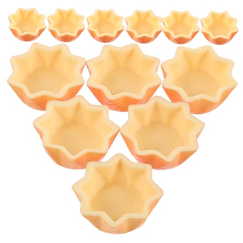 Milisten 12 Stück Teiliges Mini Kuchenform Realistische Künstliche Cupcake Liner für Puppenhausdekoration DIY Bastelset für Kreatives Dessertmodell für Familienaktivitäten und Partydeko von Milisten