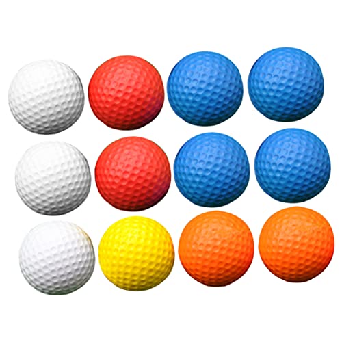 Milisten 12 Stück Teiliges Mini Stressabbau aus PU Schaum Kleine Golfsport Spielbälle für Kreative Vent Spielzeuge als Mitgebsel für Jungen und Mädchen Langlebig und Zufällige Farbe von Milisten