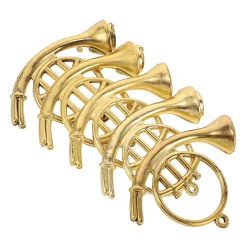 Milisten 12 Stück Teiliges Miniatur Blasinstrumente Weihnachtsbaumschmuck Goldene Miniatur Trompete DIY Kranz Zubehör für Puppenhaus und Festliche Baumdeko Vintage Stil Vielseitig Milisten 12 Stück Teiliges Miniatur Blasinstrumente Weihnachtsbaumschmuck Goldene Miniatur Trompete DIY Kranz Zubehör für Puppenhaus und Festliche Baumdeko Vintage Stil Vielseitig von Milisten