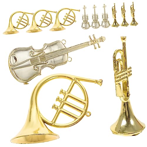 Milisten 12 Stück Teiliges Miniatur Musikinstrumenten Weihnachtsbaum Deko aus Leichte Trompete Violine und Horn DIY Bastelset für Fenster Türkranz Geburtstag und Festtagsdekoration Milisten 12 Stück Teiliges Miniatur Musikinstrumenten Weihnachtsbaum Deko aus Leichte Trompete Violine und Horn DIY Bastelset für Fenster Türkranz Geburtstag und Festtagsdekoration von Milisten