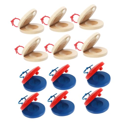 Milisten 12 Stück Teiliges Percussion Holz Castanets für Kleinkinder Frühes Musikspielzeug Musikalität für Jungen und Mädchen Milisten 12 Stück Teiliges Percussion Holz Castanets für Kleinkinder Frühes Musikspielzeug Musikalität für Jungen und Mädchen von Milisten