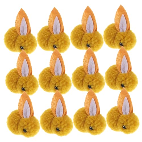 Milisten 12 Stück Teiliges Plüsch Kaninchen Kleine Kuschelhasen Dekoration Weiche Hasenpuppen für Weihnachtsbaum und Tisch Niedliche Plüschtiere für Festliche Atmosphäre von Milisten