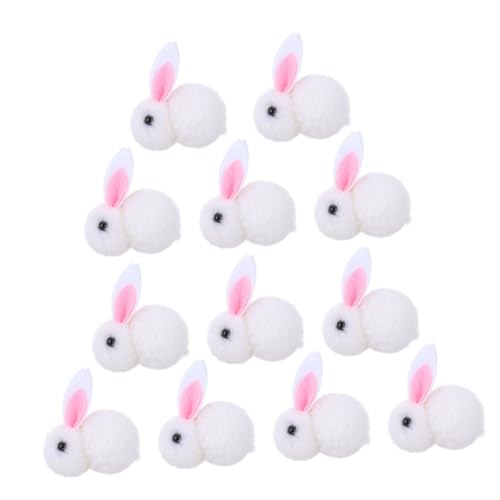 Milisten 12 Stück Teiliges Plüsch Kaninchen Weiche Kleine Hasenfigur Niedliche Desktop Dekoration für Weihnachten Haustisch Schmuck Geschenkidee für Freunde und Festtagsstimmung von Milisten