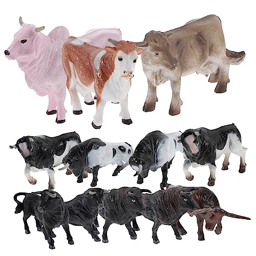 Milisten 12 Stück Teiliges Set Lebensnahe Rindermodell Spielzeuge aus Robustem Material Pädagogische Tierfiguren für Realistische Kuh Miniaturen als Lernspielzeug und Partydekoration Milisten 12 Stück Teiliges Set Lebensnahe Rindermodell Spielzeuge aus Robustem Material Pädagogische Tierfiguren für Realistische Kuh Miniaturen als Lernspielzeug und Partydekoration von Milisten