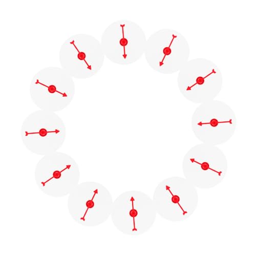 Milisten 12 Stück Teiliges Transparente Acryl spieltafeln mit Abwischbarem Drehpfeil Wiederverwendbares Kunststoff drehspiel für Schule Büro Heimunterricht und Interaktive Spiele von Milisten