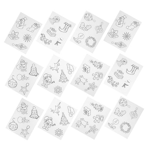 Milisten 12 Stück Teiliges Weihnachts Heat Shrink Schrumpffolien mit Motiven für DIY Schmuck Anhänger Schlüsselanhänger Basteln Handarbeiten Spaß Milisten 12 Stück Teiliges Weihnachts Heat Shrink Schrumpffolien mit Motiven für DIY Schmuck Anhänger Schlüsselanhänger Basteln Handarbeiten Spaß von Milisten