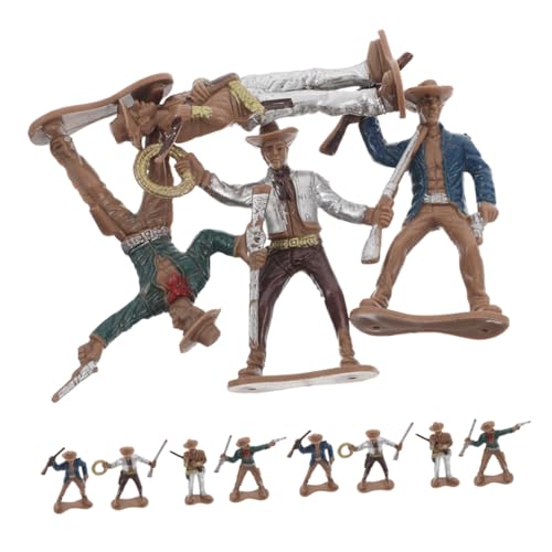 Milisten 12 Stück Teiliges Western Cowboy Figuren Bunte Kunststoff Cowboy Skulpturen Langlebige Western Party Dekorationen Pädagogische Spielzeugstatuen für Schule und Zuhause Milisten 12 Stück Teiliges Western Cowboy Figuren Bunte Kunststoff Cowboy Skulpturen Langlebige Western Party Dekorationen Pädagogische Spielzeugstatuen für Schule und Zuhause von Milisten