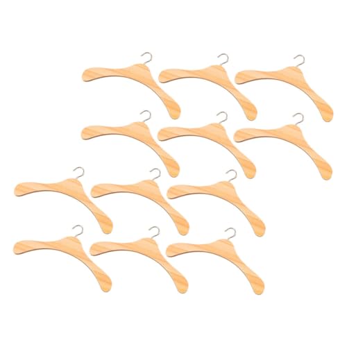 Milisten 12 Stück Teiliges aus Naturbelassenem Holz Robuste Puppenkleiderbügel für Puppenkleidung als Puppenhaus zubehör Langlebig und Kompakt Milisten 12 Stück Teiliges aus Naturbelassenem Holz Robuste Puppenkleiderbügel für Puppenkleidung als Puppenhaus zubehör Langlebig und Kompakt von Milisten