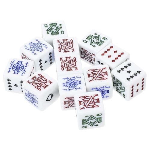 Milisten 12 Stück Tragbare Pokerwürfel Lustige Würfel für Spiele und Partys Leicht und Praktisch für Interaktive Unterhaltung Milisten 12 Stück Tragbare Pokerwürfel Lustige Würfel für Spiele und Partys Leicht und Praktisch für Interaktive Unterhaltung von Milisten