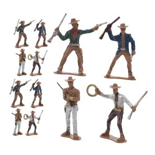 Milisten 12 Stück Western Themen für Miniatur Wild West Figuren für Bildung und Partydekoration für Geschichtserkundung und Kreatives Spiel von Milisten